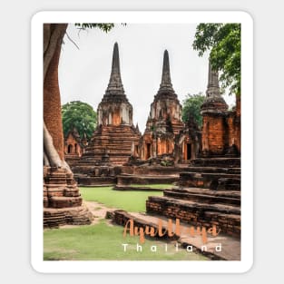 Ayutthaya ,Thailand ,Brafdesign Sticker